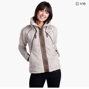 KUHL Women’s Flight Jacket Size Small Cream / White Stone in Small